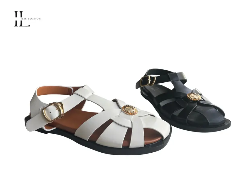 Dune - Wholesale beige sandal by Iris London